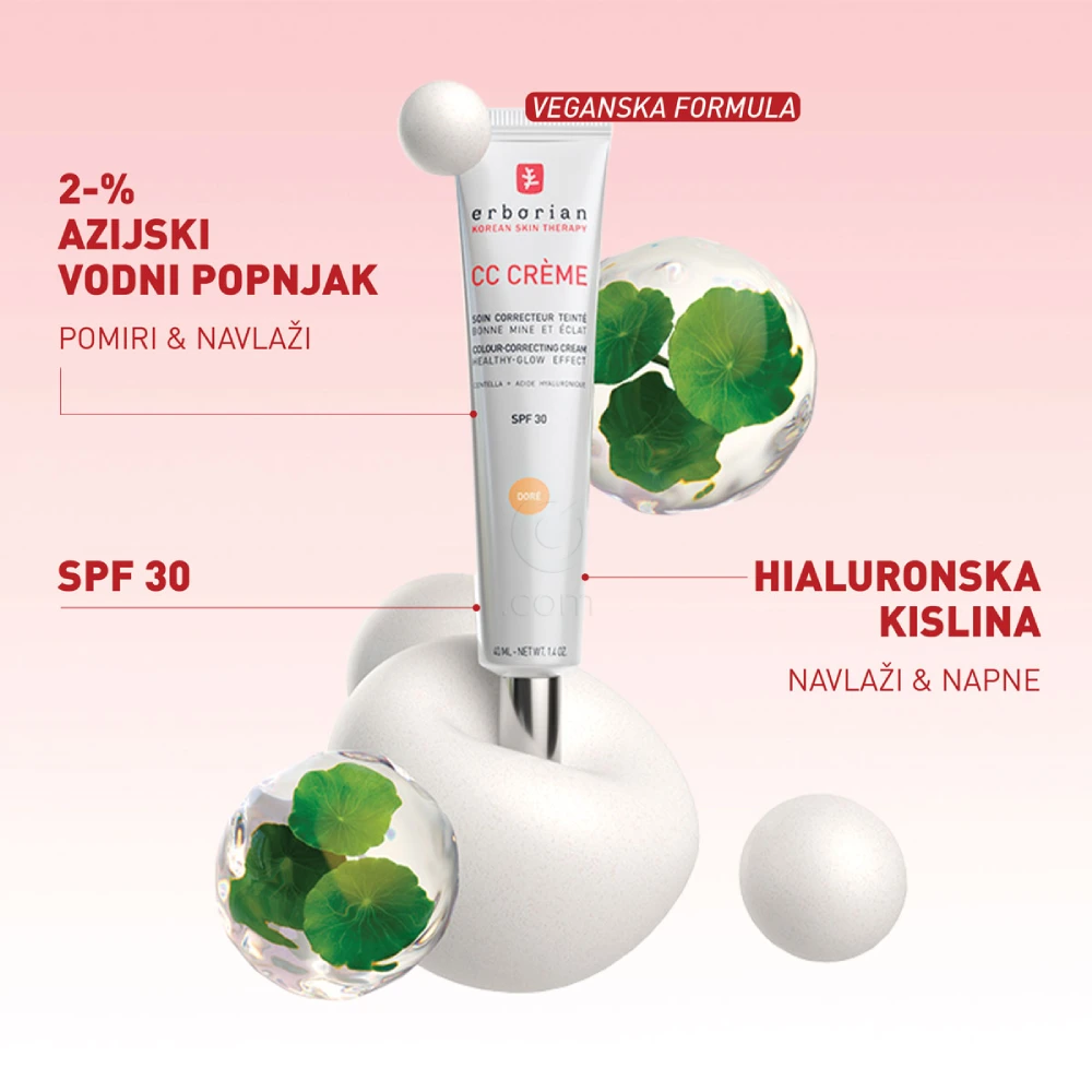 Erborian CC Porcelain, krema - ZF30 (15 ml)